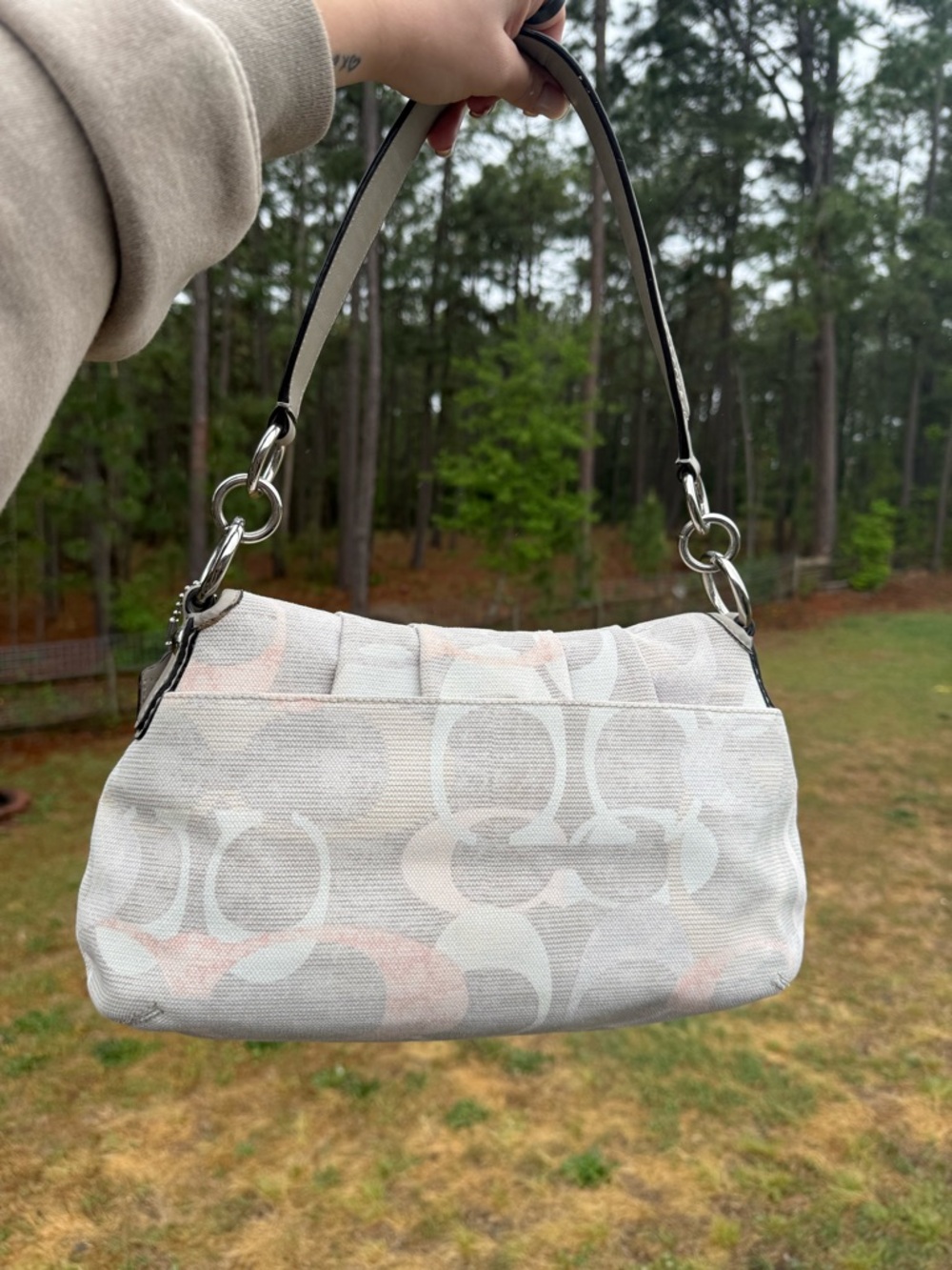 Coach Soho Optic Art Pleated Shoulder Bag - Picture 3 of 10